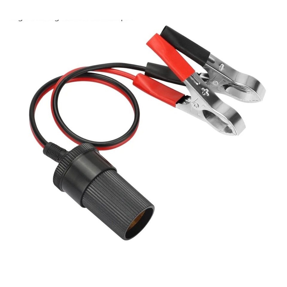 Cigarette Lighter Power Adapter Car Battery Alligator Clamp Clip DC Cable With Socket For Car Acces 0