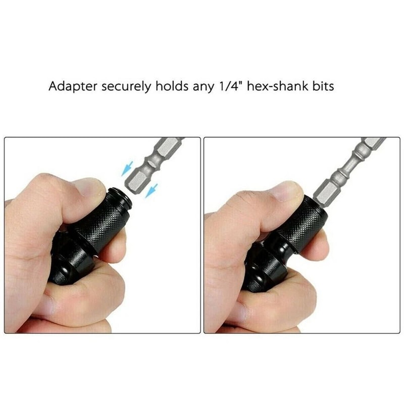 Hex Drive Socket Adapter Impact Wrench Drill Conversion Durable ChromiumVanadium Steel Chuck Tool K 2