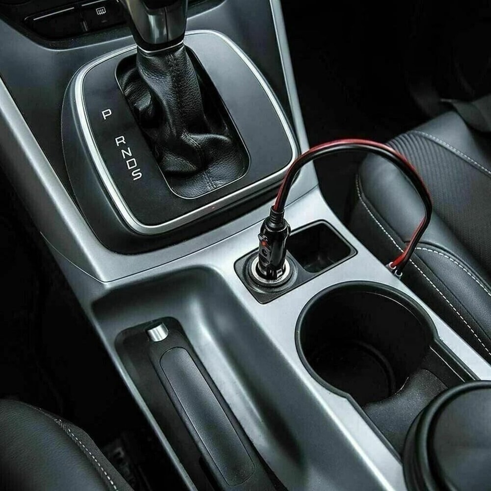 Car Cigarette Lighter Plug With Fuse LED Power Indicator AWG Socket Plug Compatible With Car Access 0