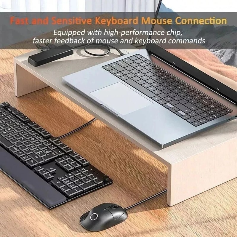 USB Hub Splitter Port USB Expander For Laptops Flash Drive HDD More 3