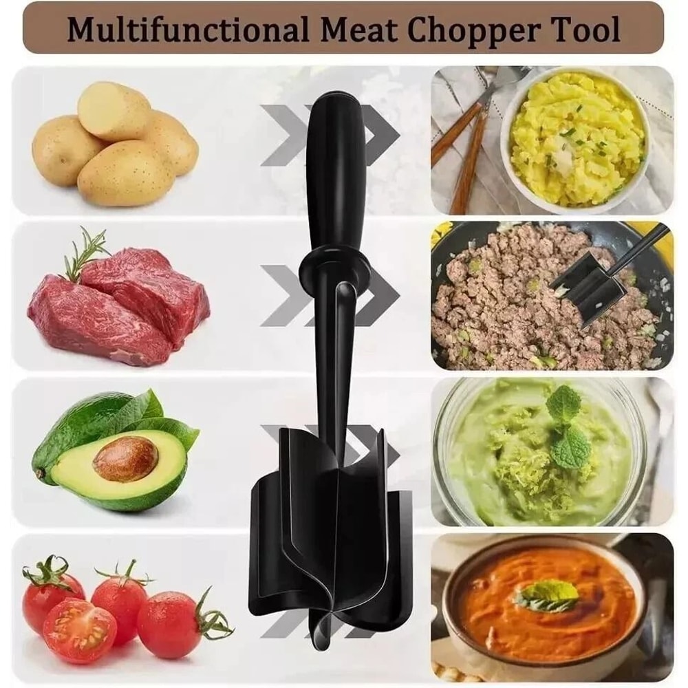 Meat Chopper Shredder Heat Resistant For Ground Beef Turkey Chicken And Burgers HighQuality NonSt 5
