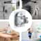 Adjustable Wall Mount Shower Bracket Self Adhesive Handheld Shower Head Holder No Drill Shower Moun 7