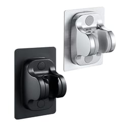 adjustable wall mount shower bracket, self adhesive handheld shower head holder, no drill shower mount