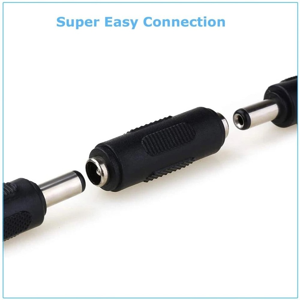 F F Mm Mm Barrel Jack Power Connector Plug DC Coupler Female To Female For CCTV DVR LED Strip 1