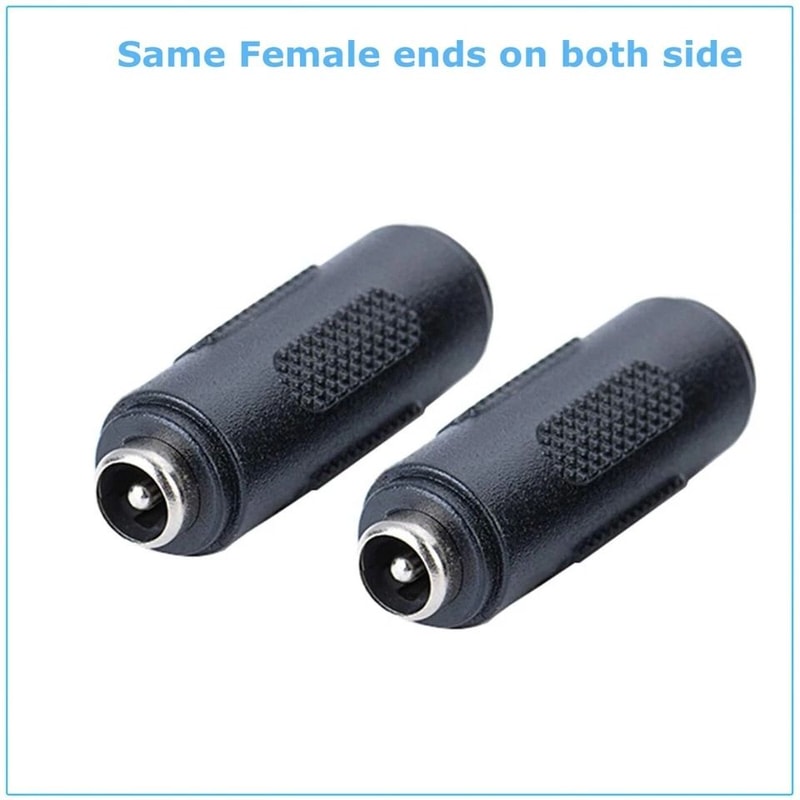 F F Mm Mm Barrel Jack Power Connector Plug DC Coupler Female To Female For CCTV DVR LED Strip 2
