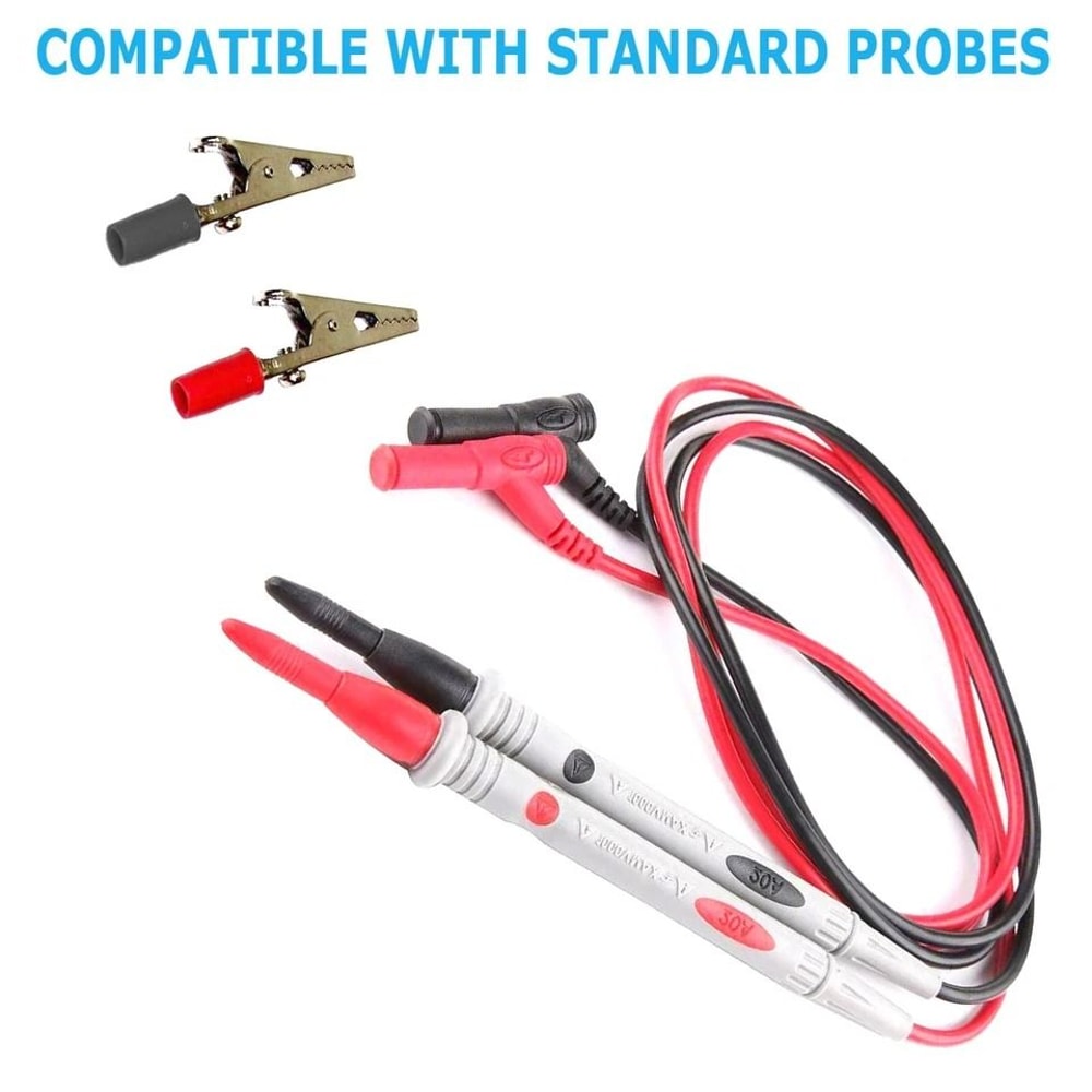Electrical Alligator Clip Probes Multimeter Test Leads For Fluke Meter Universal Digital Meter Lead 8