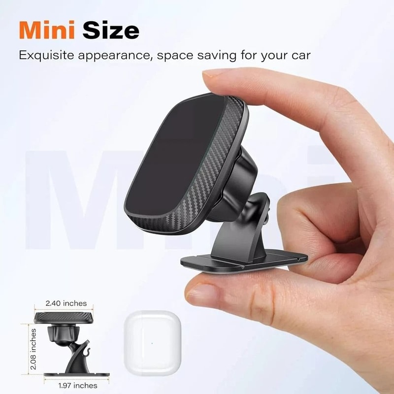 Dashboard Car Phone Holder Mount Magnetic Phone Holder For Car Degree Adjustable Foldable Stand 0