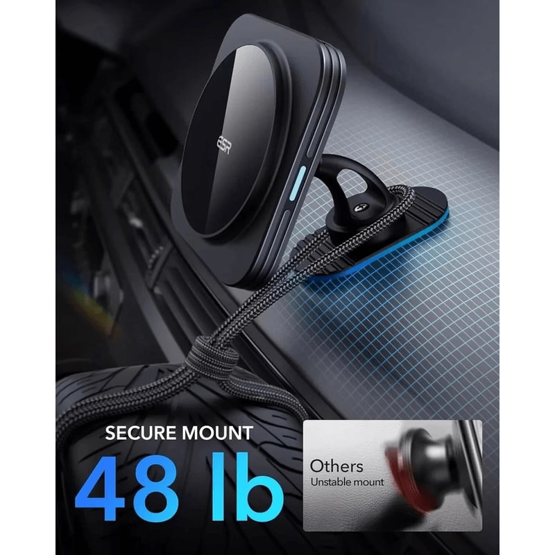 Dashboard Car Phone Holder Mount Magnetic Phone Holder For Car Degree Adjustable Foldable Stand 6