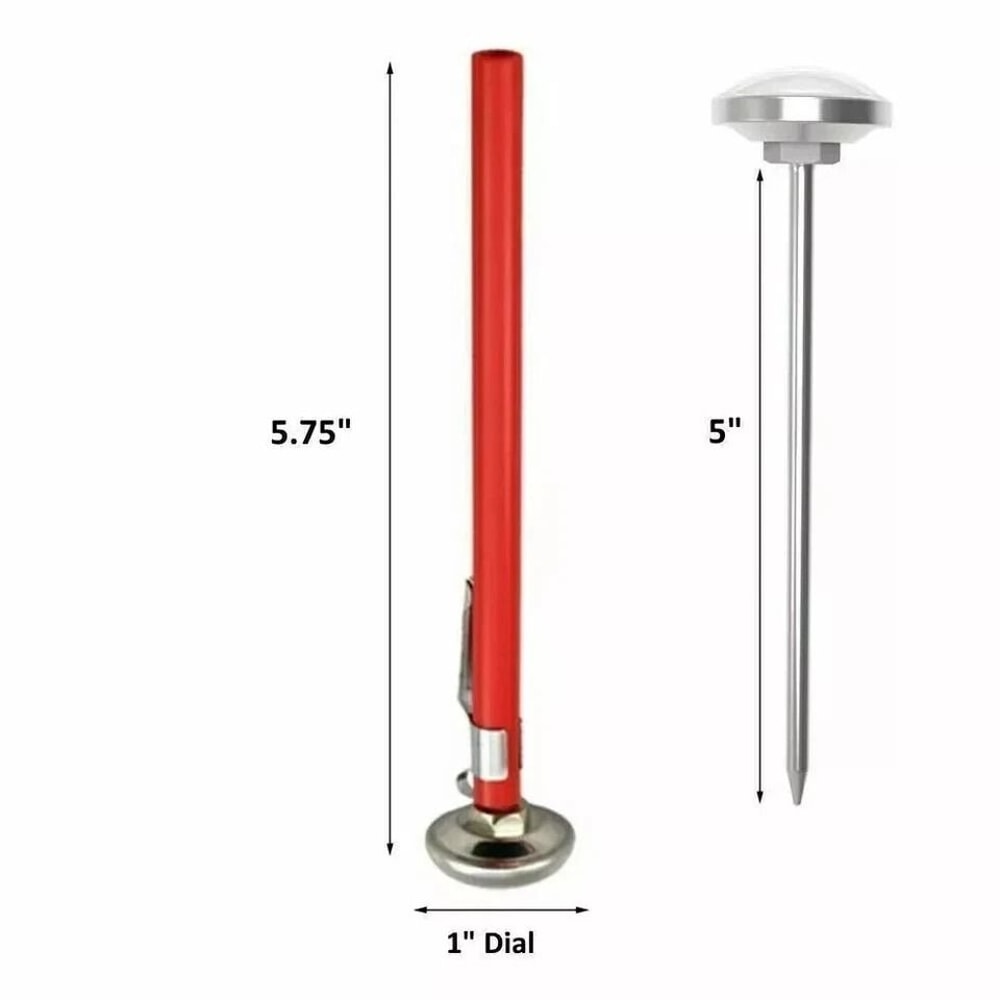 Meat BBQ Thermometer Gauge For Food Cooking Stainless Steel Pocket Probe Instant Read Tool 2