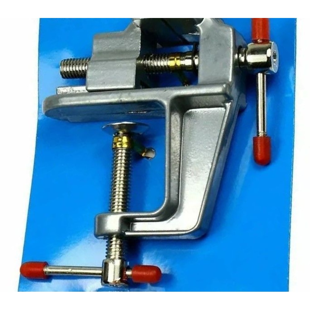Small Miniature Vise Aluminum Bench Tool Vice Clamp On Table For Hobby Jewelry And Model Work 2