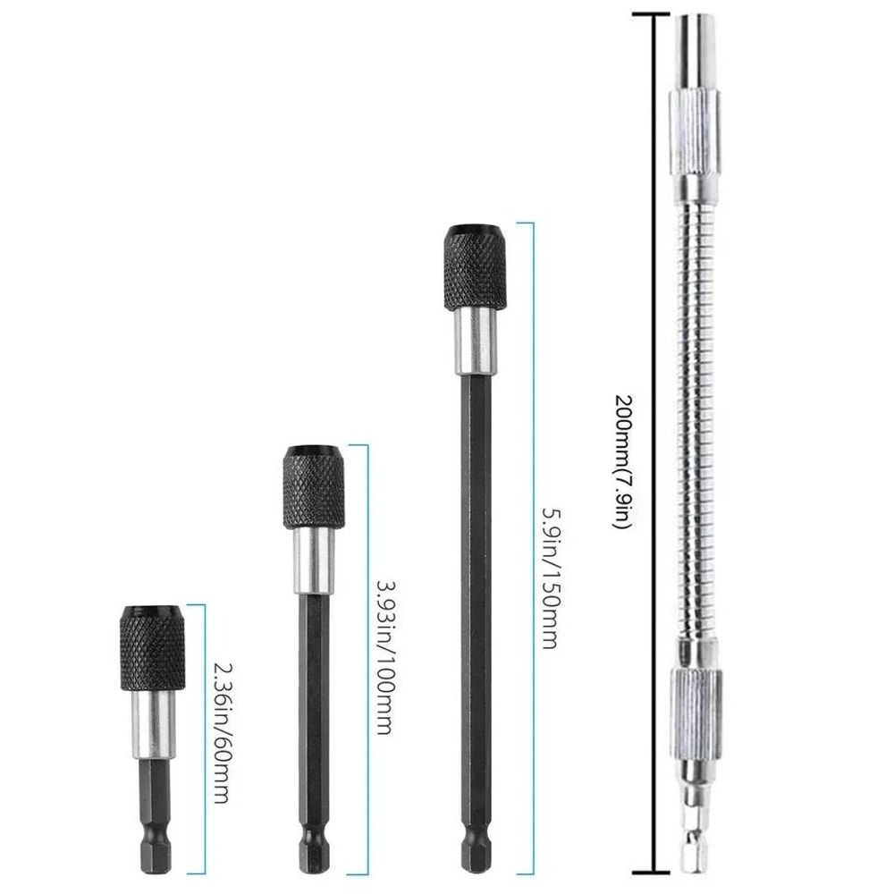 Flexible Shaft Drill Bit Extension Screwdriver Holder Impact Driver Durable Tool Set For Fastening 1