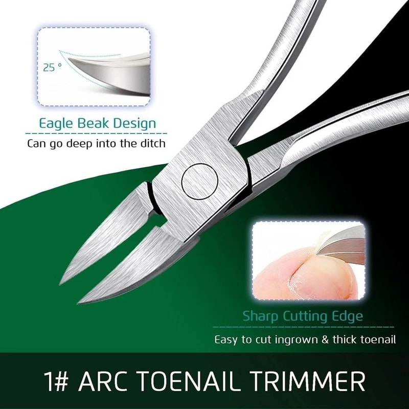 Heavy Duty Toenail Clippers For Ingrown Thick Nails Precision Nail Scissor Stainless Steel Comforta 6