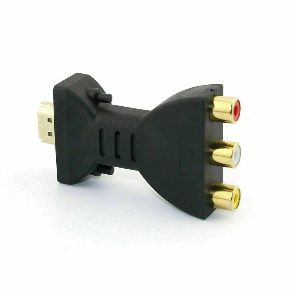Composite AV Video Audio Adapter Converter HDMI Male To RCA Female For TV PC Projector Home Use 0