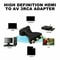 Composite AV Video Audio Adapter Converter HDMI Male To RCA Female For TV PC Projector Home Use 5
