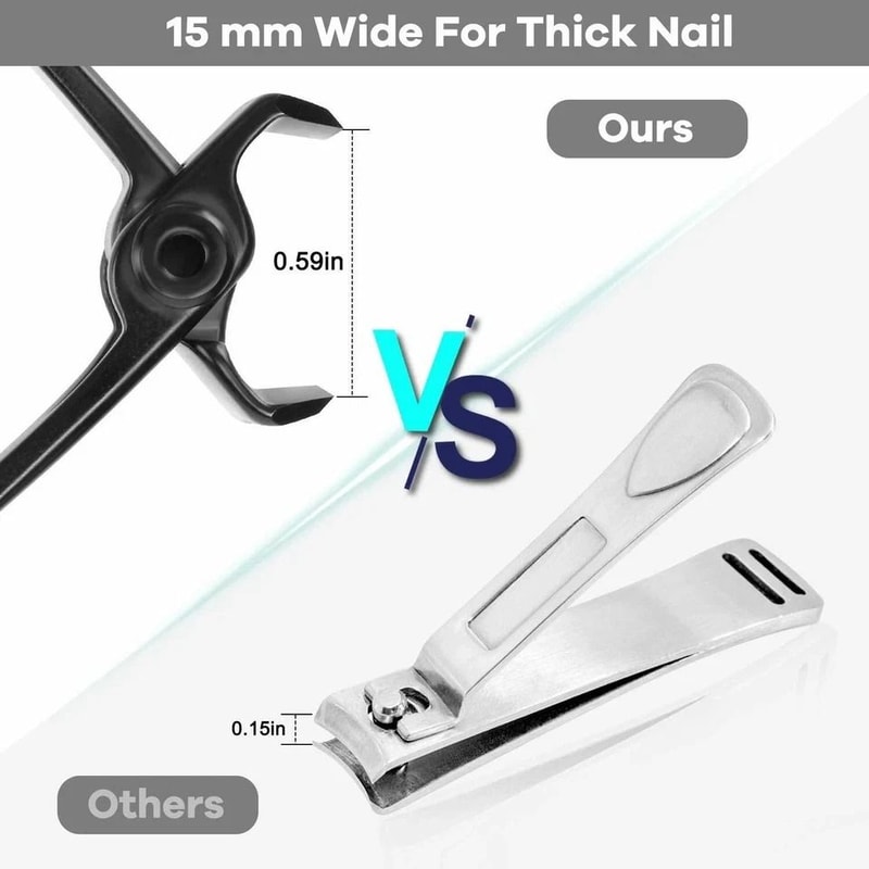 Extra Large Toe Nail Clippers, Stainless Professional Heavy Duty Clippers for Thick Nail