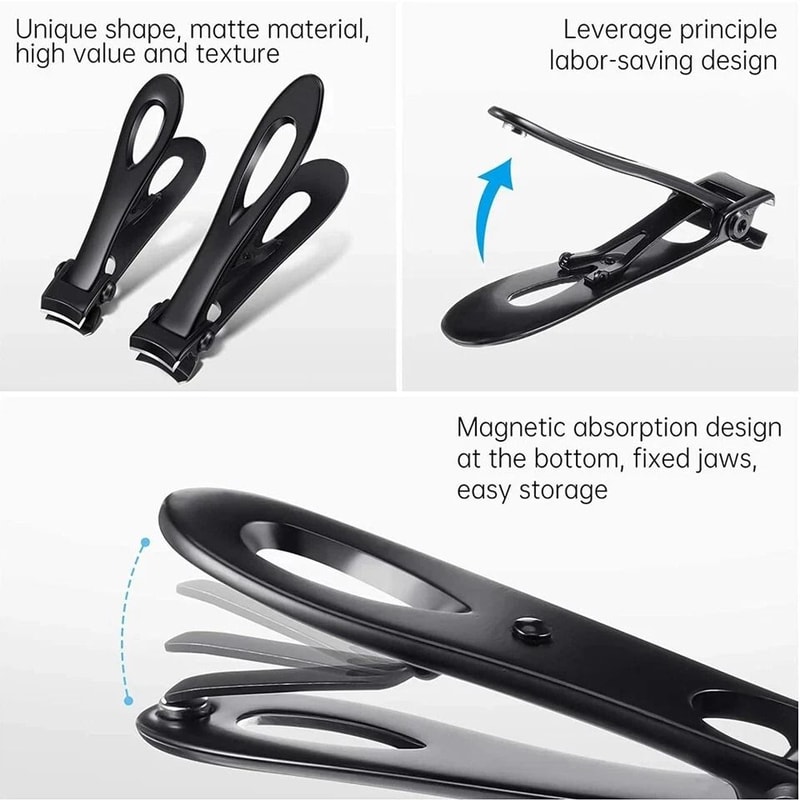 Extra Large Toe Nail Clippers, Stainless Professional Heavy Duty Clippers for Thick Nail