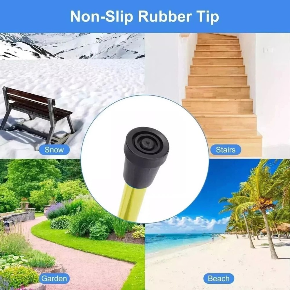 Adjustable Folding Cane Walking Stick Aluminum Collapsible Travel Hiking Stick Portable Walking Aid 3