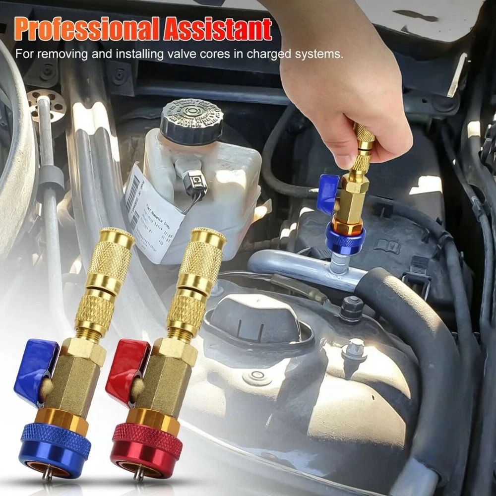 Quick HVAC AC Valve Core Remover Install Tool Set High Low Pressure Efficient AC Service Tool 1