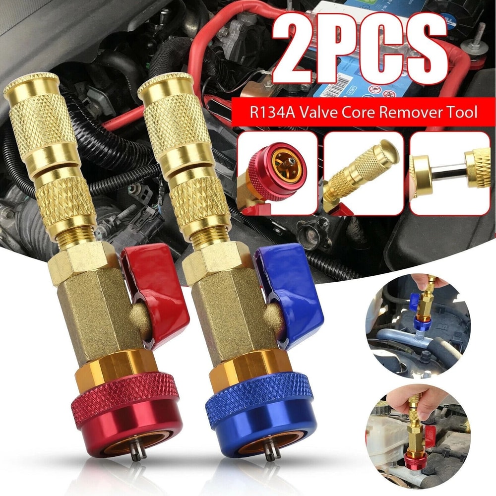 Quick HVAC AC Valve Core Remover Install Tool Set High Low Pressure Efficient AC Service Tool 7