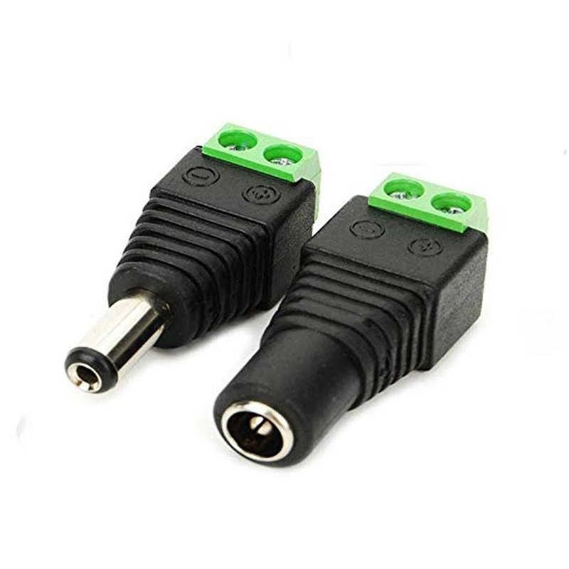 DC Power Connector Male Female Jack Plug No Crimping Professional Appearance For Power Cabling 2
