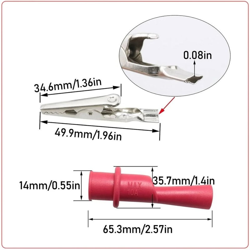 HighQuality Multimeter Test Lead Kit Alligator Crocodile Clip Test Probe Tool For Accurate Electric 7