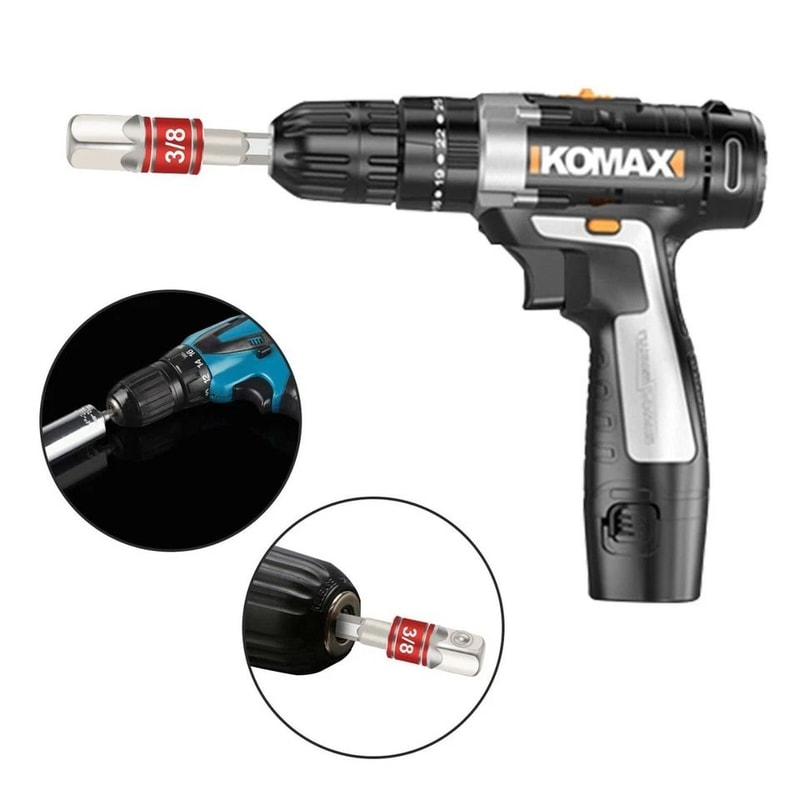 Hex Shank Drill Bits Socket Adapter Impact Set Power Extension Bar For Drill 3