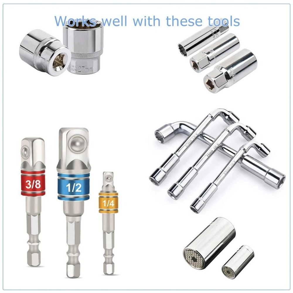 Hex Shank Drill Bits Socket Adapter Impact Set Power Extension Bar For Drill 7