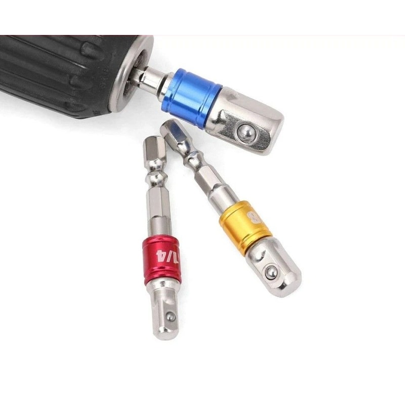 Hex Shank Drill Bits Socket Adapter Impact Set Power Extension Bar For Drill 0