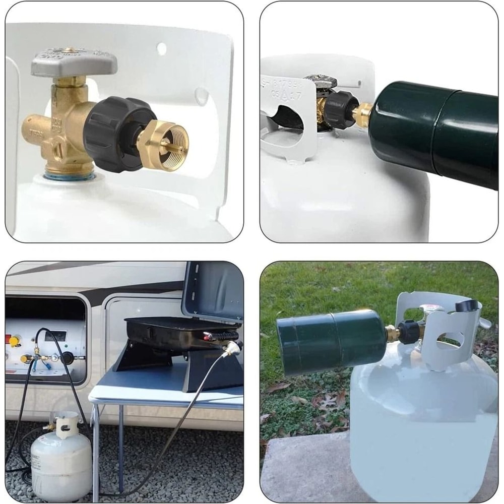 Propane Refill Adapter QCC1 Regulator Valve LB Cylinder Tank Coupler Bottle For BBQ Grills Camping 6
