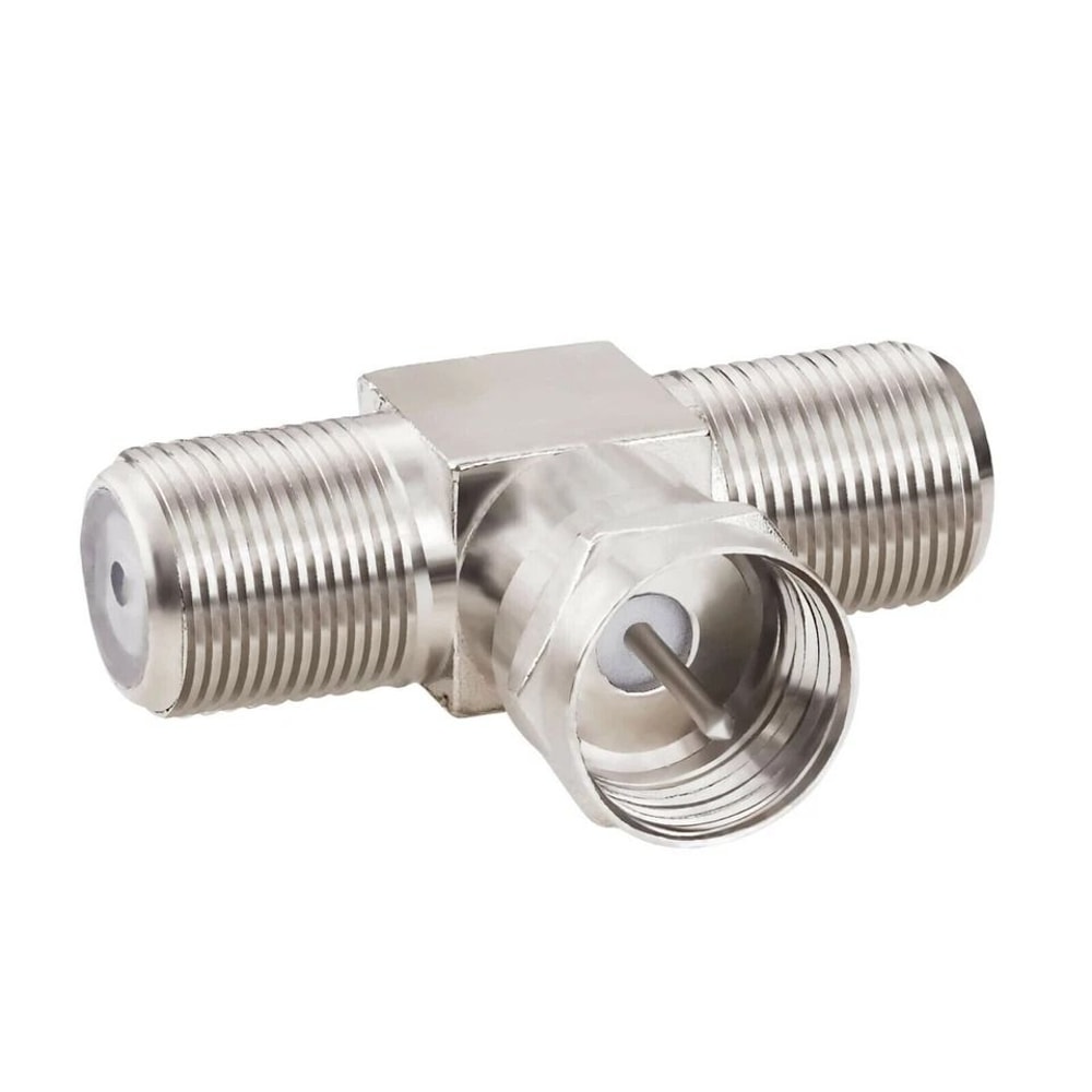 FType Coax Cable Splitter Way Combiner Adapter RG6 Connector For TV Video Perfect For Home Enterta 2