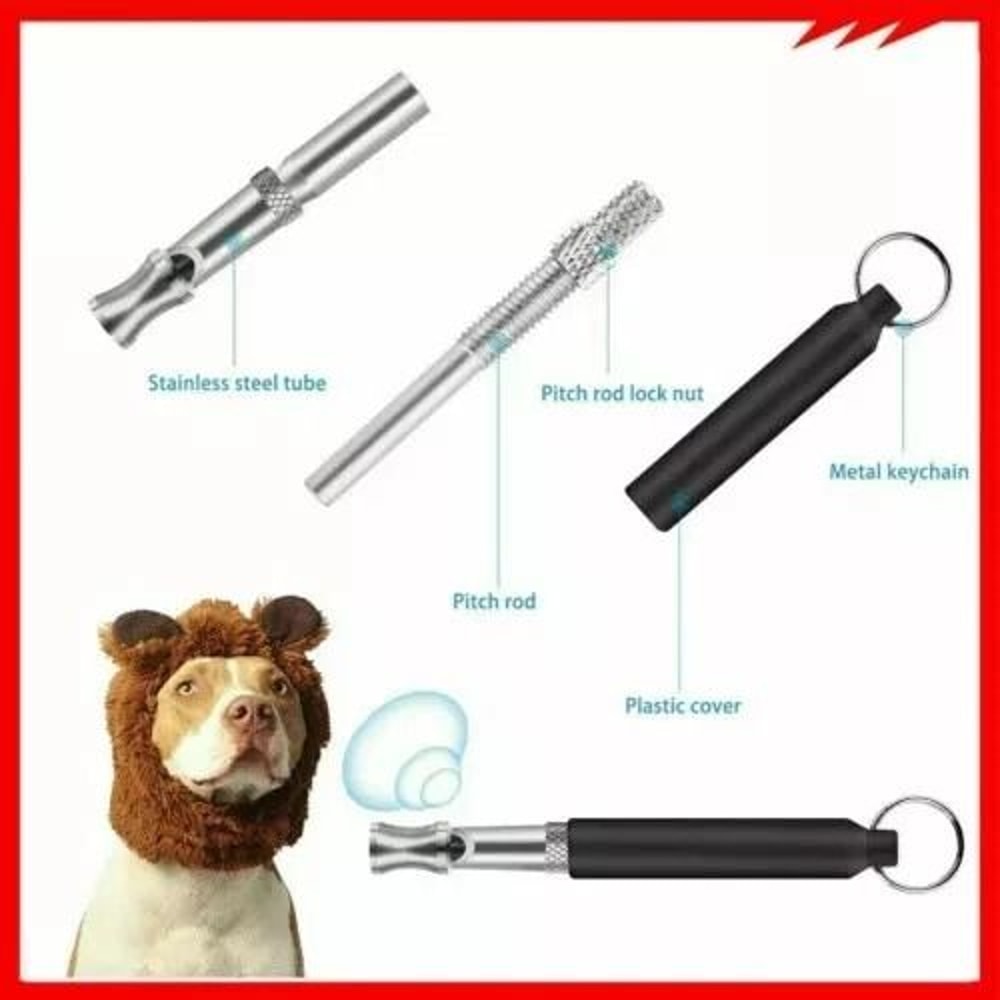 Ultrasonic Dog Training Whistle Stop Barking Pet Control Sound Pitch Training For Obedience Recall 4