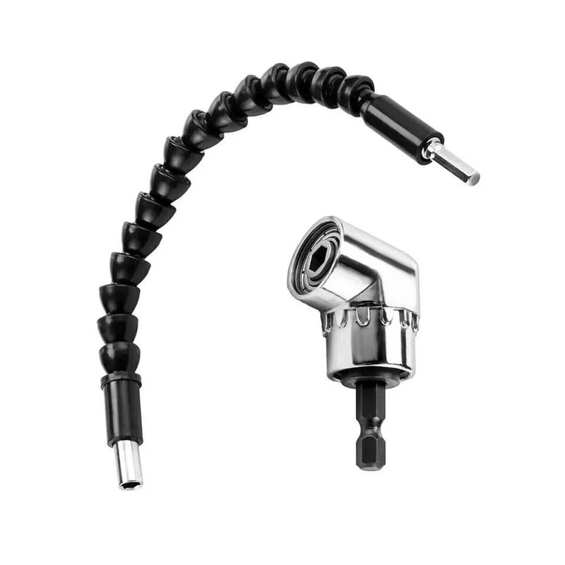 Flexible Shaft Extension Right Angle Drill Adapter Angle Extension Bit Kit Magnetic Drill Screwdriv 4