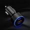 Digital LED Voltmeter USB Car Charger Dual Ports Cigarette Lighter Adapter Fast Charging 2