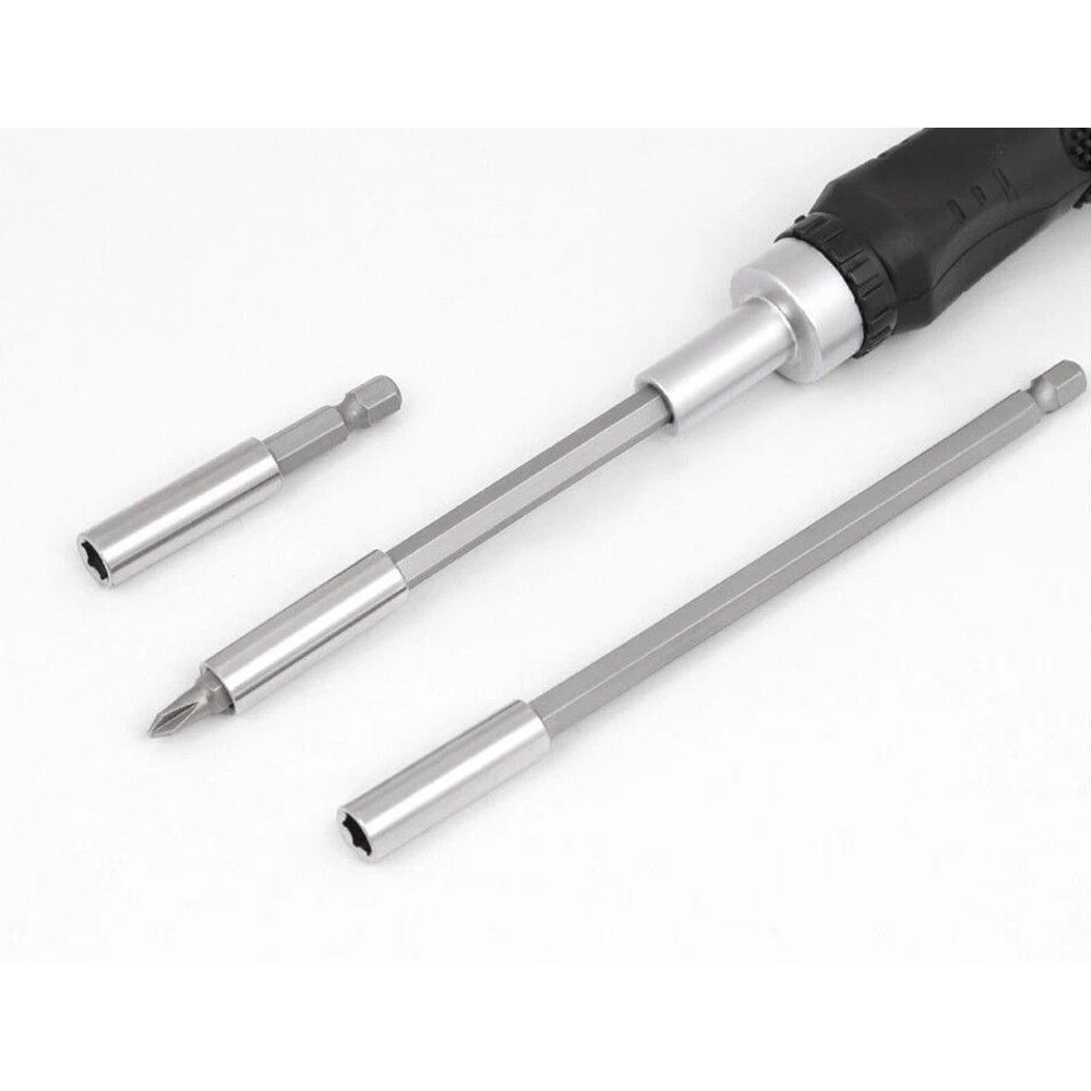 Hex Power Tools Magnetic Extension Socket Drill Bit Holder QuickRelease Adapter HighQuality Chrome 0