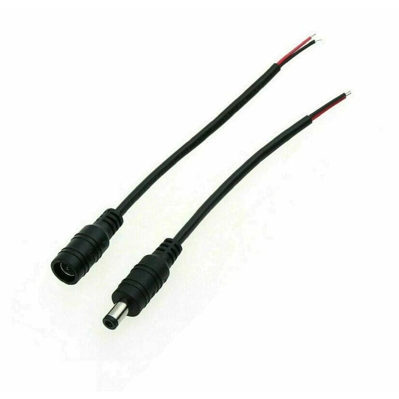 DC Pigtail Cable Male Female Jack Barrel Power Plug Connector Cord For CCTV LED Driver And Strip 2