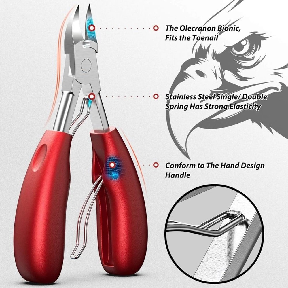 Heavy Duty Toenail Clippers For Thick Ingrown Toe Nails Precision Scissor For Clean Cut And Comfort 2