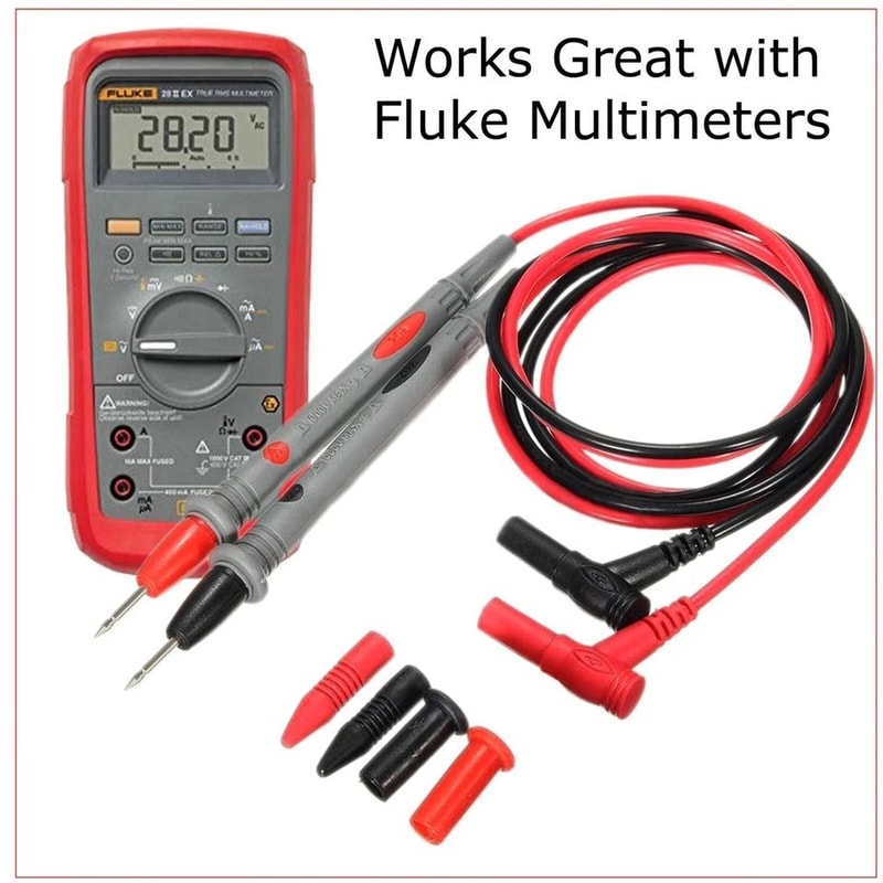 Universal Probe Test Leads Pin For Digital Multimeter High Quality Red And Black Sharp Precision 1