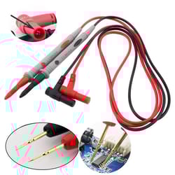 universal probe test leads pin for digital multimeter, high quality, red and black, sharp precision