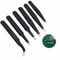 Precision ESD Antistatic Tweezers Stainless Steel Maintenance Repair Tools Kit HighQuality Circuit 0