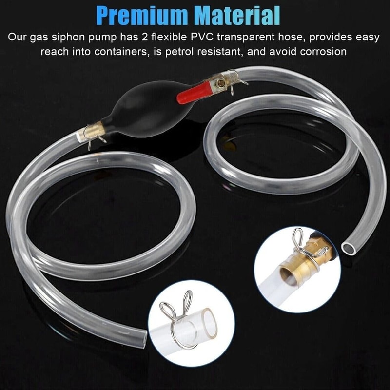 Hand Pump For Gasoline Diesel Oil Water Transfer Gas Transfer Siphon Pump Siphon Hose For Mowers La