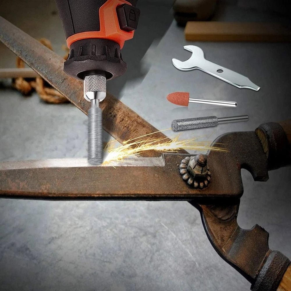 Electric Grinder Chainsaw Sharpener Grinder File Tool Attachment Forged Steel Sharpening Accessory 5