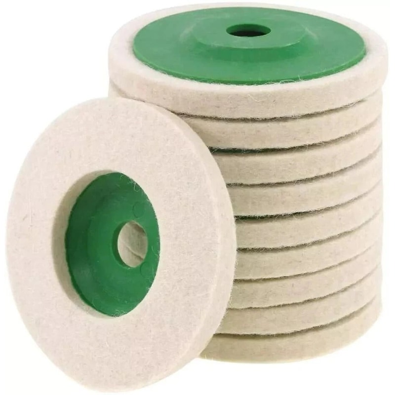 Dense Fine Wool Polishing Discs Buffing Pads For Angle Grinder Finishing Wheel With High Strength P 0