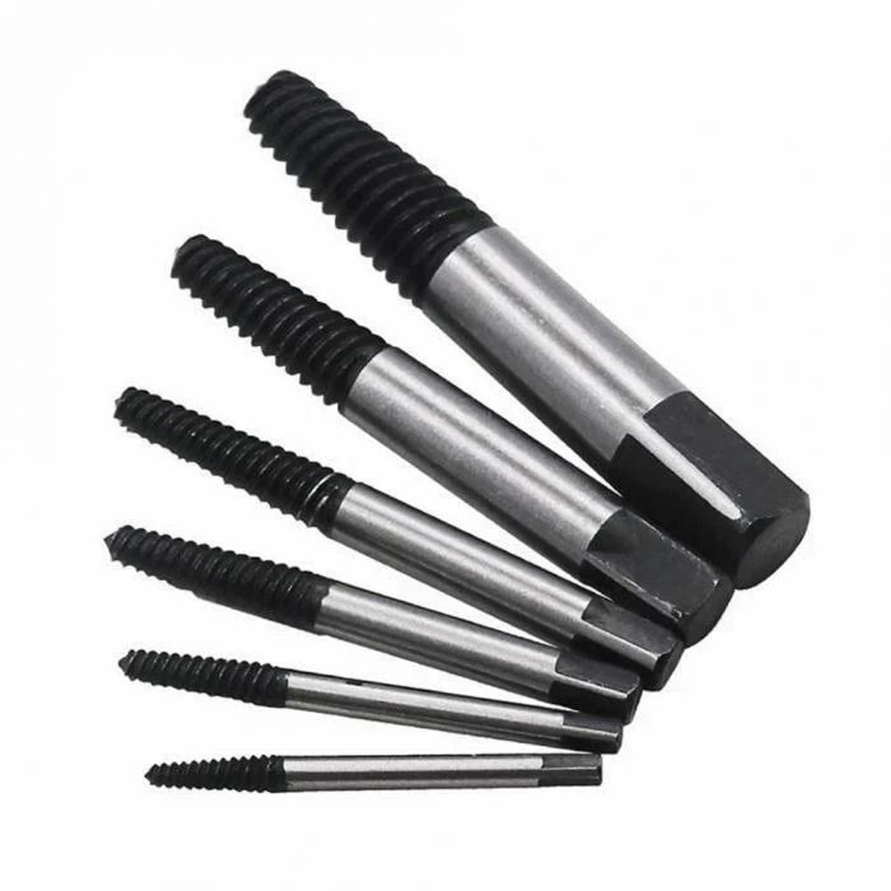 Damaged Bolt Screw Extractor Set Easy Out Tool For Rusted And Stripped Screws Remover Hex Shank 2