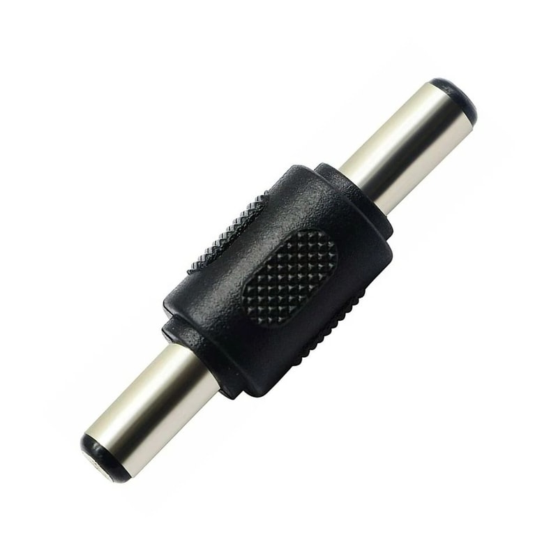 Male To Male DC Coupler Barrel Jack Power Connector For CCTV LED Lights DVRs 1