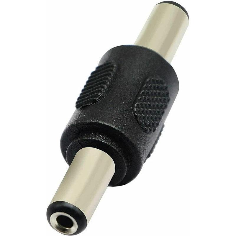 Male To Male DC Coupler Barrel Jack Power Connector For CCTV LED Lights DVRs 5