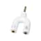 Stereo Audio U Splitter Cable Adapter Male To Female Position 35mm HeadphoneMic Splitter For Headse 0