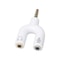Stereo Audio U Splitter Cable Adapter Male To Female Position 35mm HeadphoneMic Splitter For Headse 0