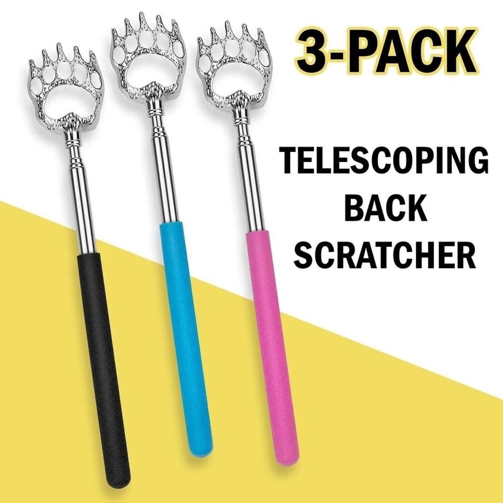 Extendable Back Scratcher Bear Claw Telescopic Metal Adjustable Length Perfect Back Massager Gift F 2