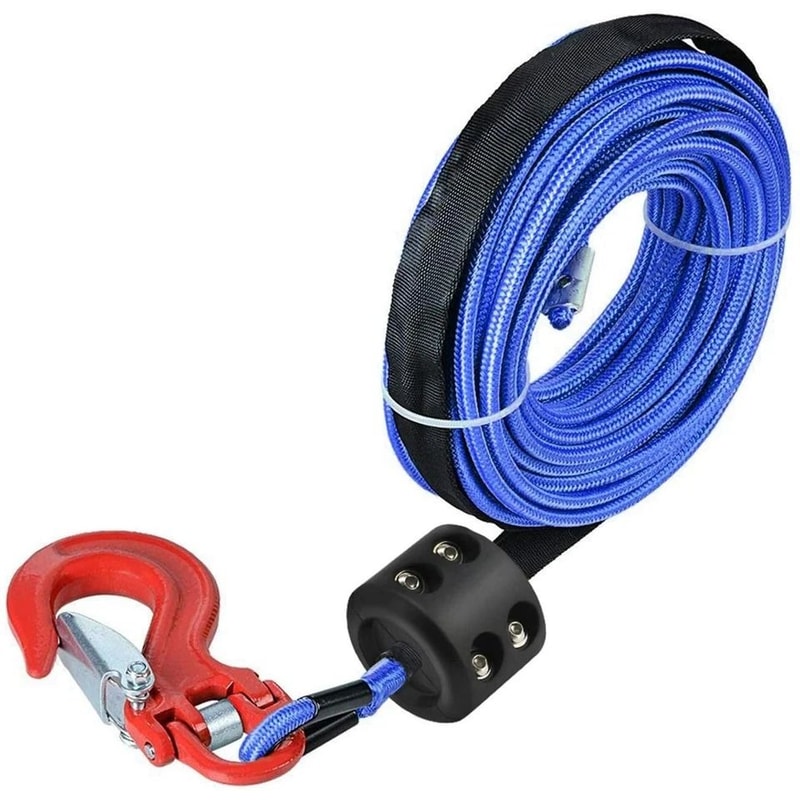 Heavy Duty ATV UTV Winch Stopper Waterproof Rubber Rope Hook Protector Compatible With Synthetic 8