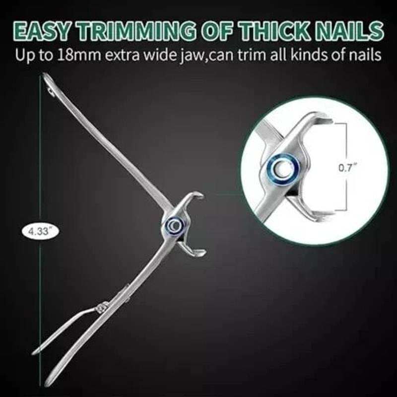 Heavy Duty Stainless Professional Toe Nail Clippers Set Extra Large For Thick Nails Ideal For Men W 2